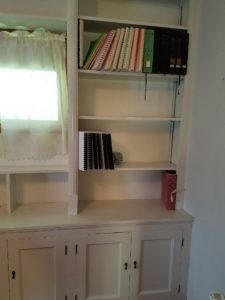 Built-in shelves view 1